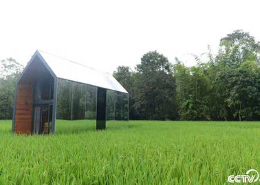 Camera prefabbricata di lusso del sottotetto, interno di legno della struttura di alluminio prefabbricata delle case modulari