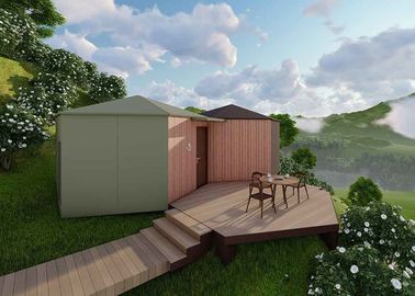 Il cottage prefabbricato biondo si dirige, case modulari uniche con con il bagno/camera da letto