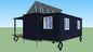 Camera moderna Nuova Zelanda, casa minuscola estensibile del contenitore con fuori dal sistema solare di griglia