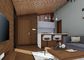 Camera prefabbricata minuscola fresca con la Camera di ceppo di legno prefabbricata