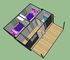 Camera di lusso del contenitore di anti deformazione con il contenitore prefabbricato delle case
