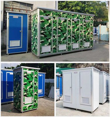 Bagno multigiocatore mobile esterno prefabbricato con elettricità, idraulica e isolamento